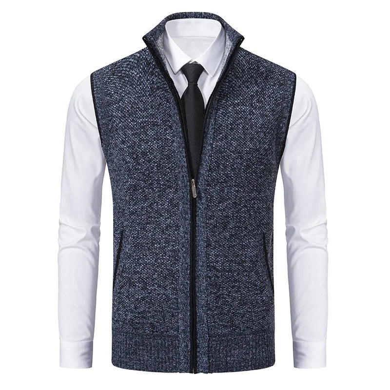 Knit Zip Vest for Men | Romero