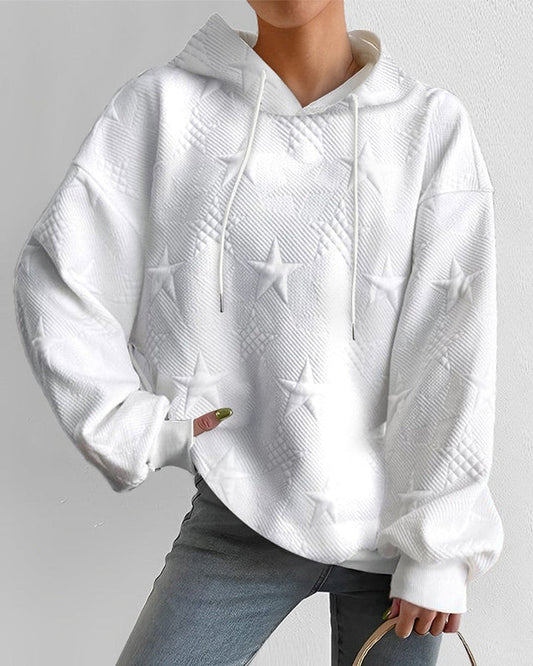 Star Printed Winter Hoodie for Women | Gracie