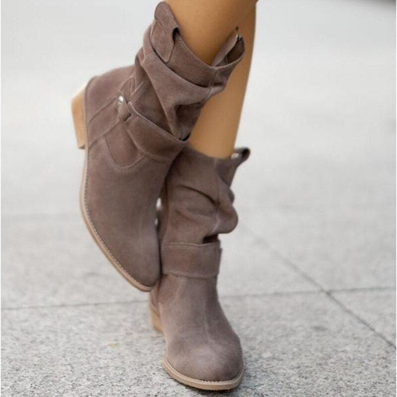 Suede Long Boots for Women | Shemunia