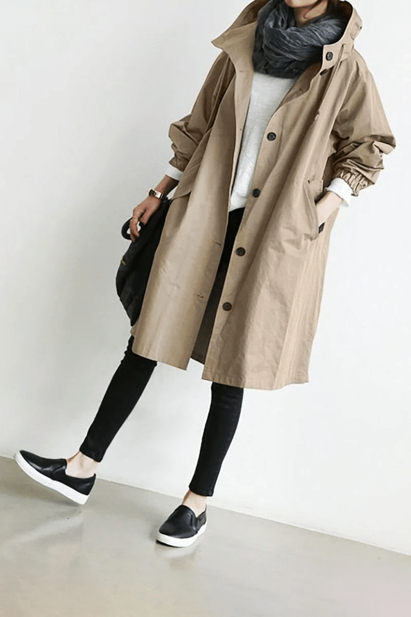 Long Hooded Women Jacket | Luciana