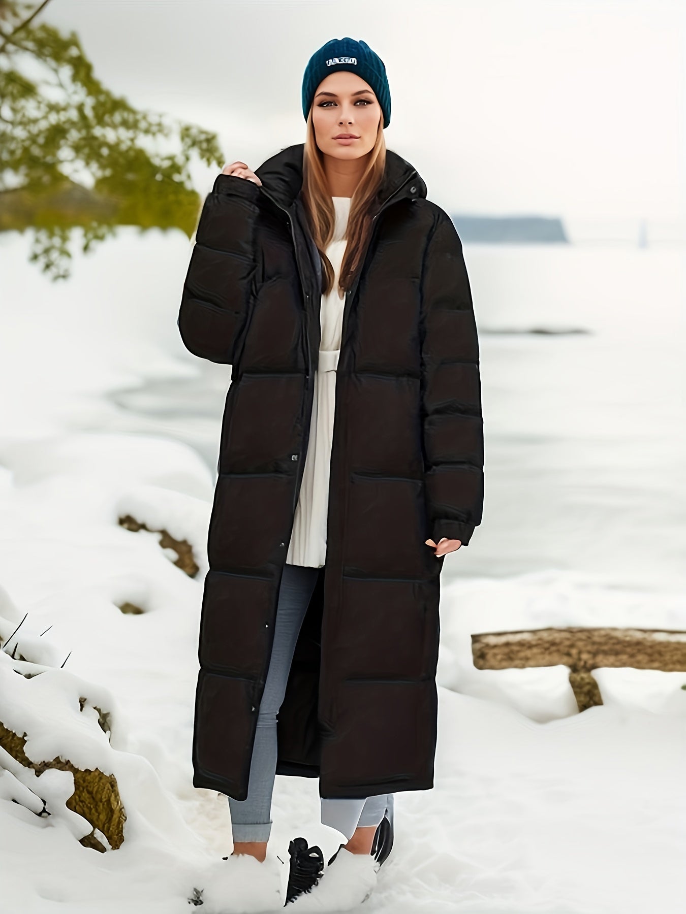 Long padded winter parka jacket - Cassy