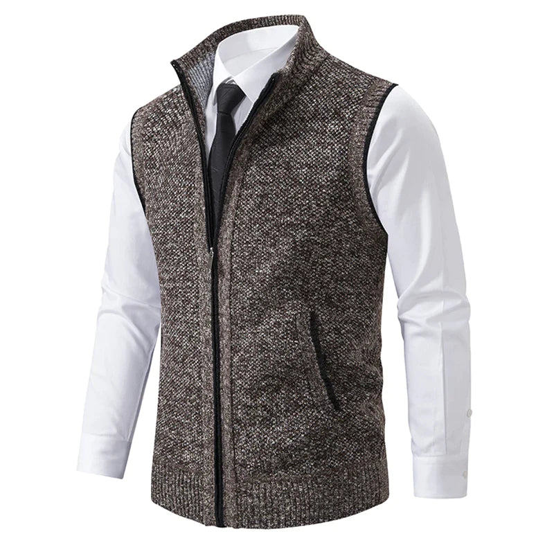 Knit Zip Vest for Men | Romero