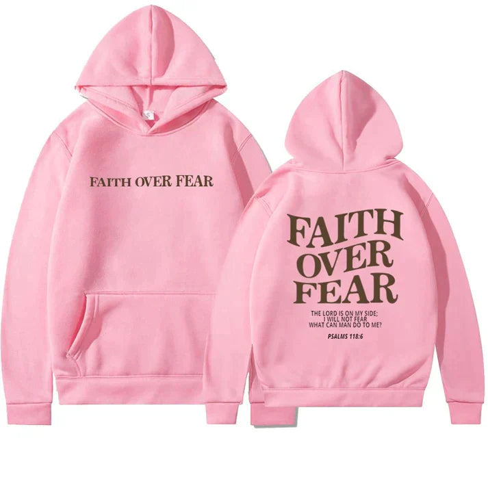 Faith Over Fear Unisex Oversized Statement Hoodie | Psalms