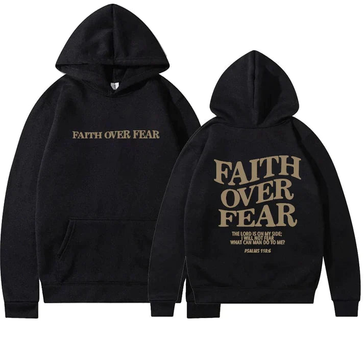 Faith Over Fear Unisex Oversized Statement Hoodie | Psalms