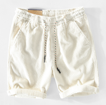 Elastic Waist Corduroy Shorts for Men | Marison