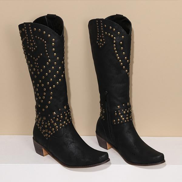 Cowboy Boots with Studs for Women | Elisa