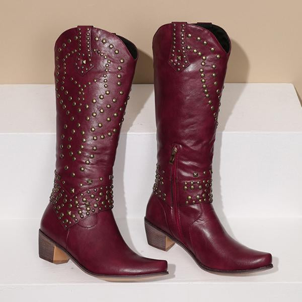 Cowboy Boots with Studs for Women | Elisa