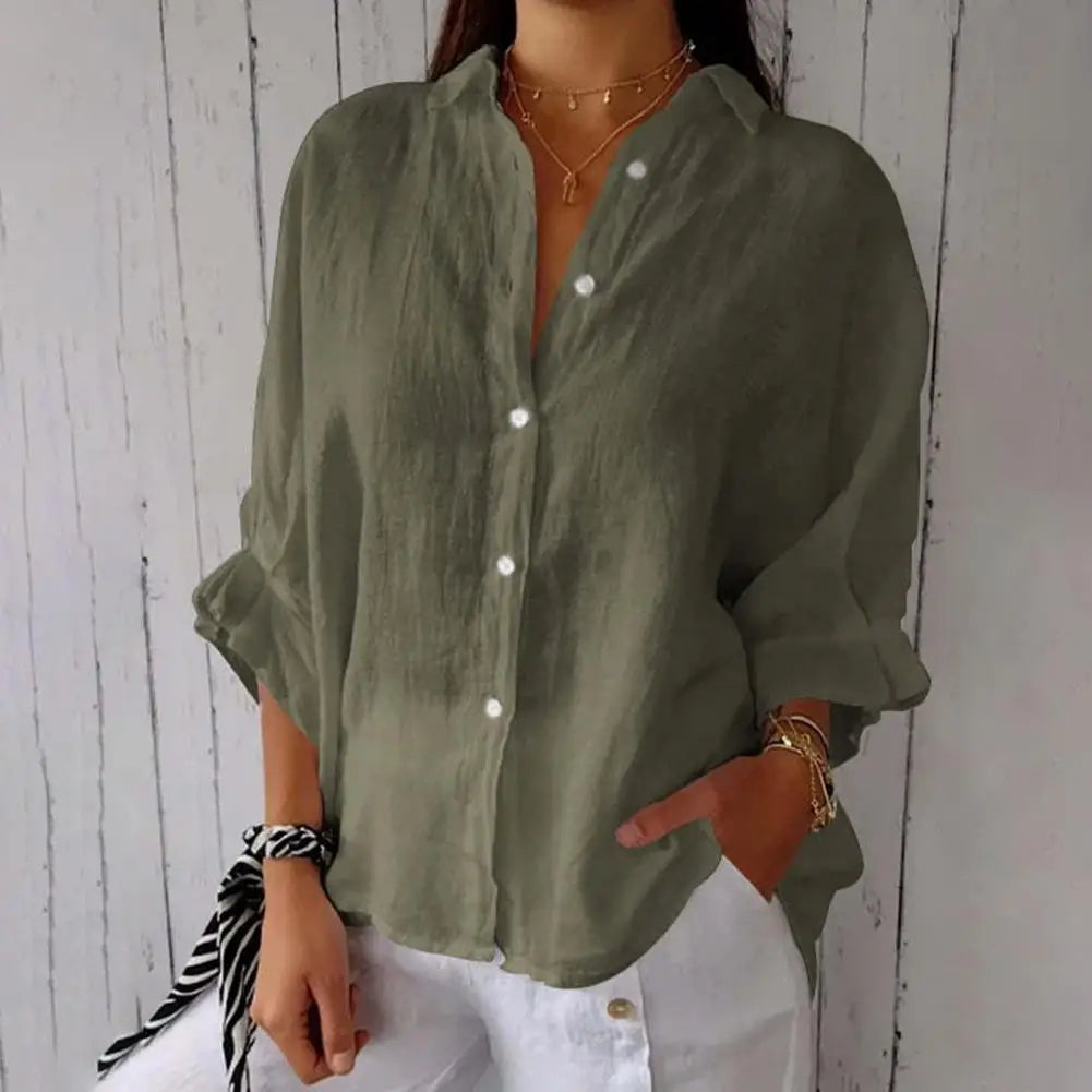 Linen Button Down Blouse for Women | Juniper