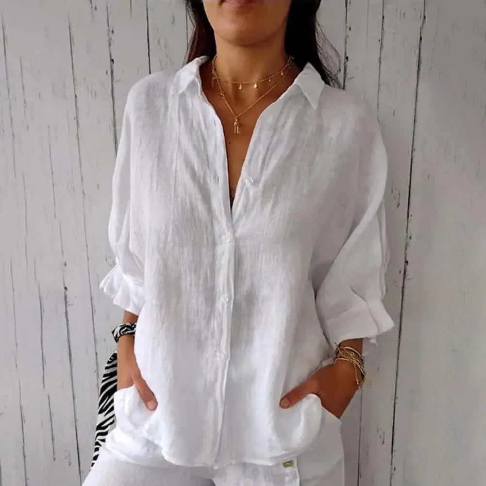 Linen Button Down Blouse for Women | Juniper