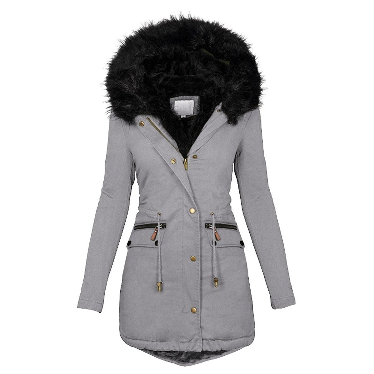 Fur Lined Hooded Women Parka | Mikoletta