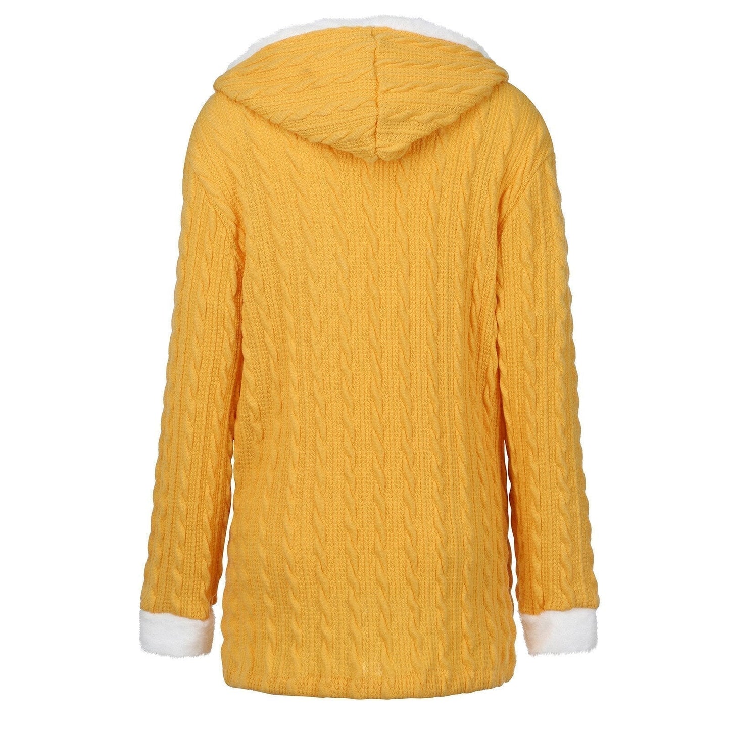 Hooded Winter Knit Coat for Women | Mannica