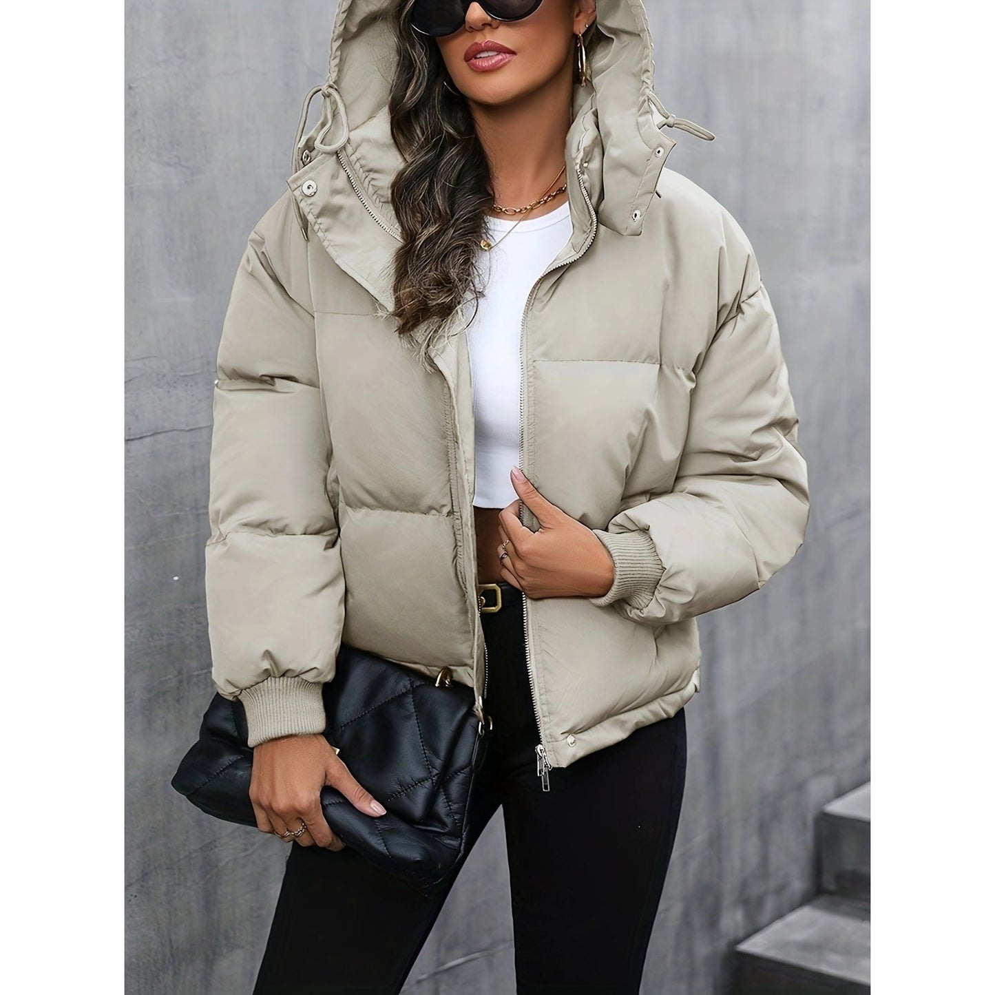 Hooded Puffer Jacket for Women | Ellenia