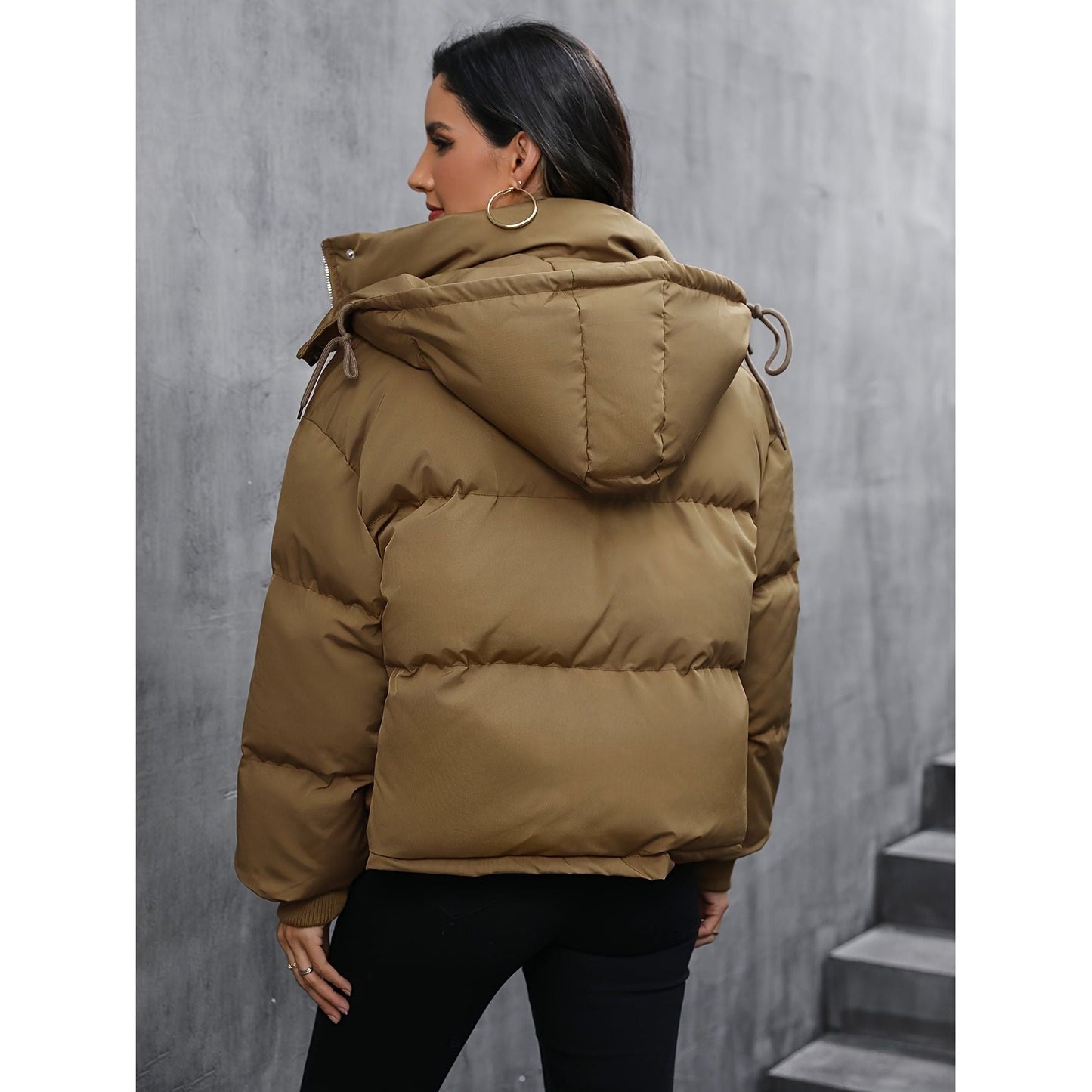 Hooded Puffer Jacket for Women | Ellenia