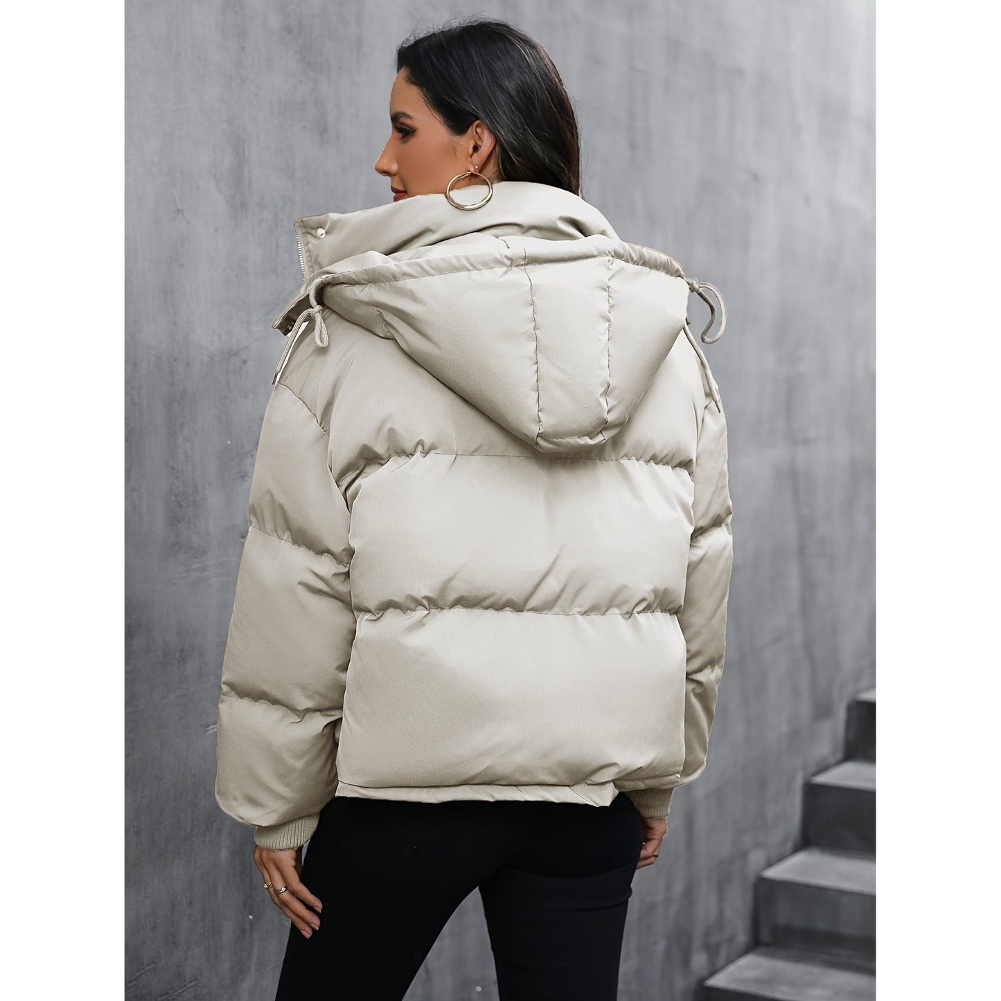 Hooded Puffer Jacket for Women | Ellenia