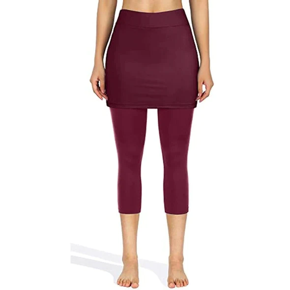 Sports Leggings with Layered Skirt for Women | Everleen