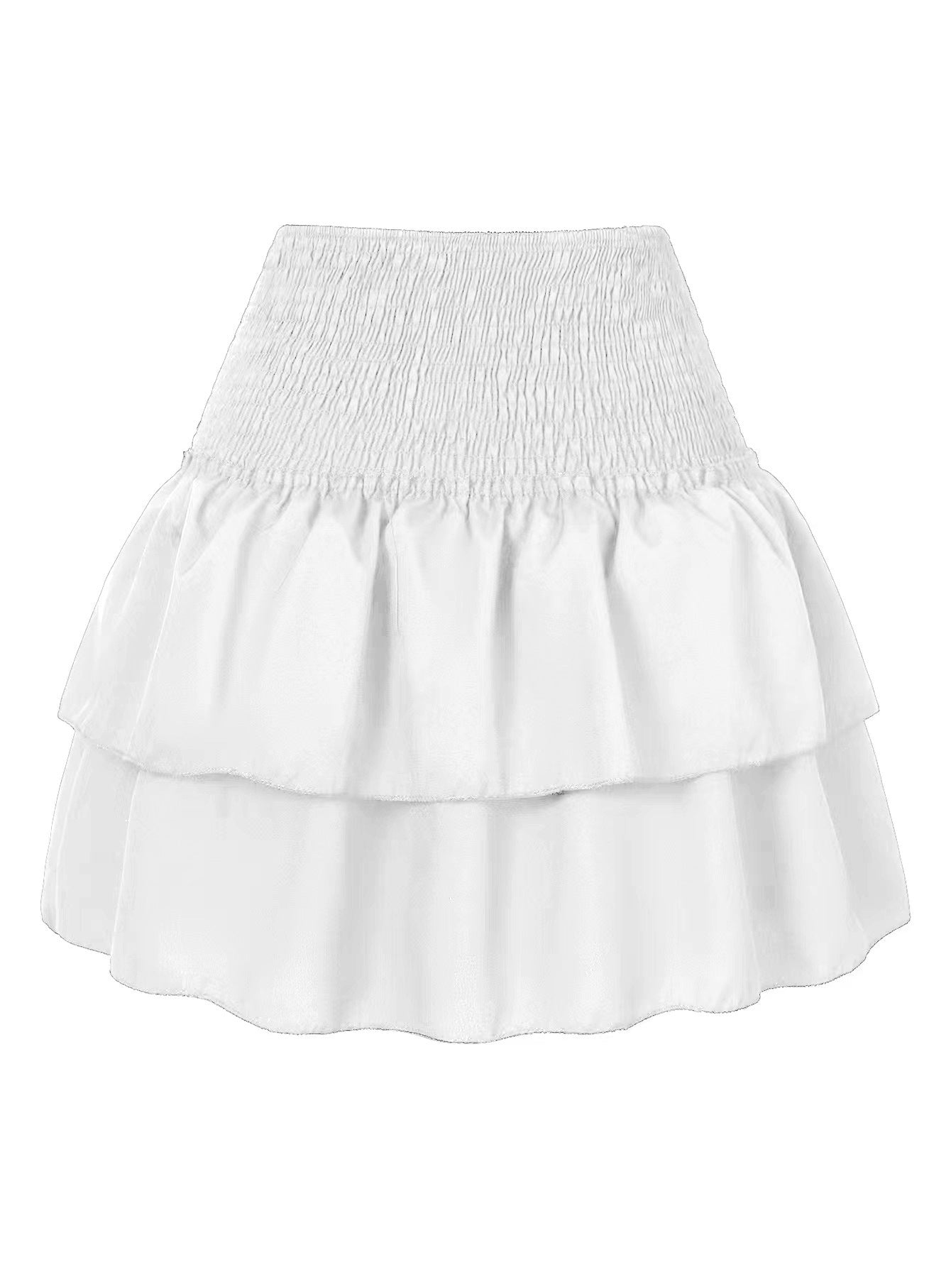 Ruched Waist Ruffle Mini Skirt | Pinna