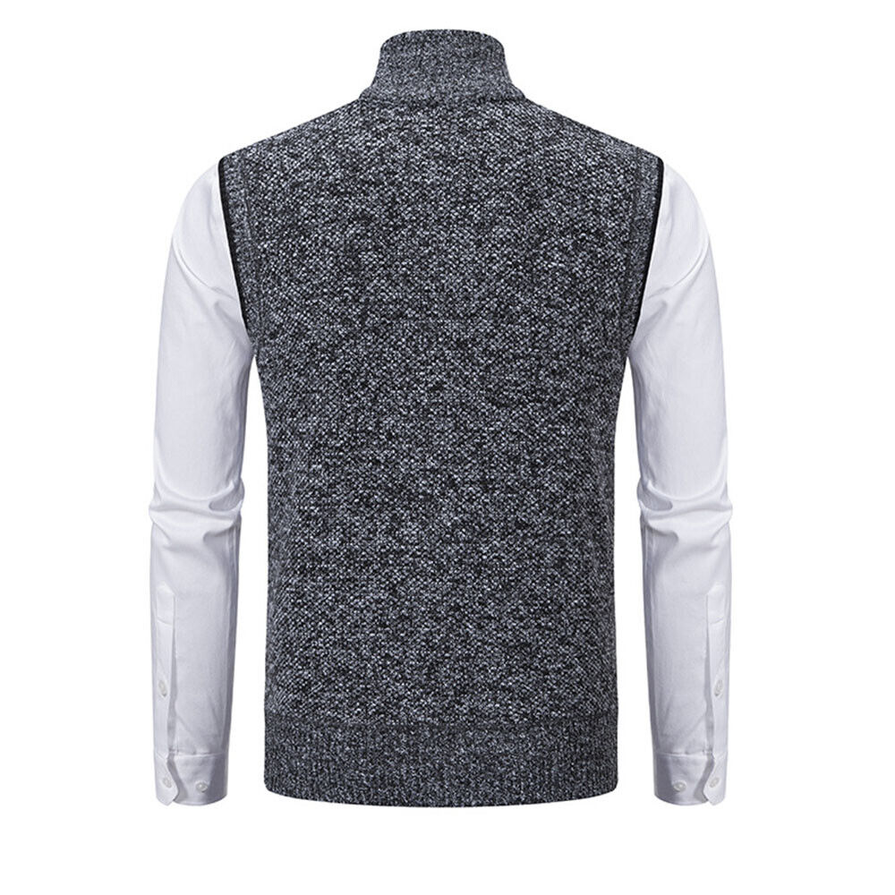 Knit Zip Vest for Men | Romero