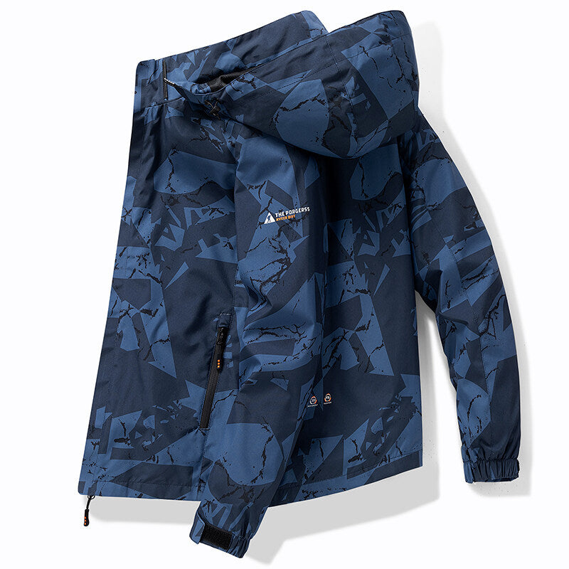 Waterproof Ski Zip Jacket with Letter Print | Astienno