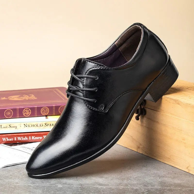 Shiny Lace-Up Leather Shoes for Men | Patton