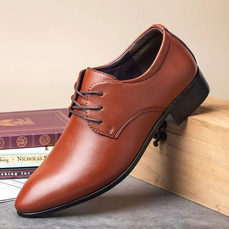 Shiny Lace-Up Leather Shoes for Men | Patton