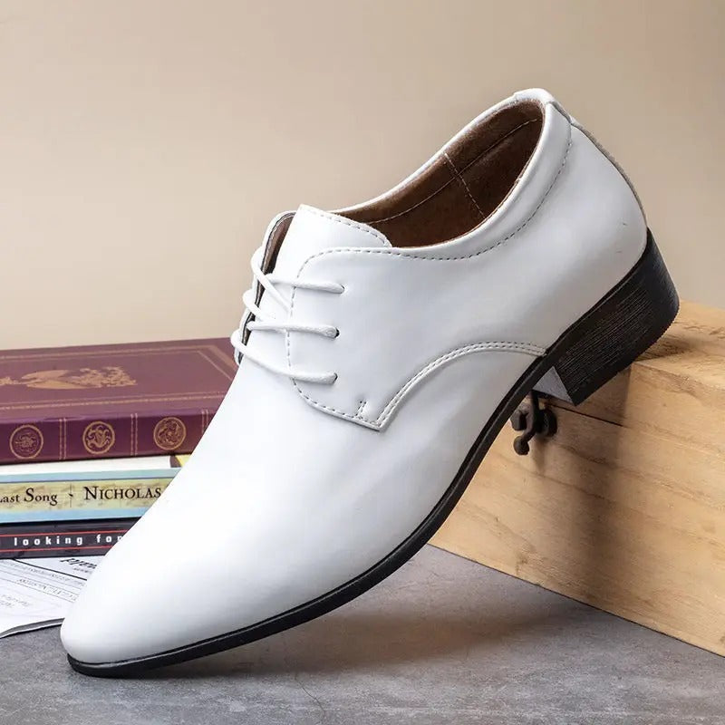 Shiny Lace-Up Leather Shoes for Men | Patton