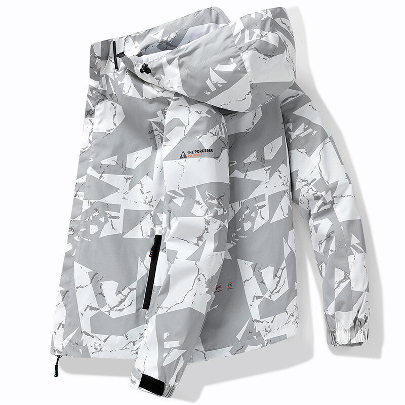 Waterproof Ski Zip Jacket with Letter Print | Astienno