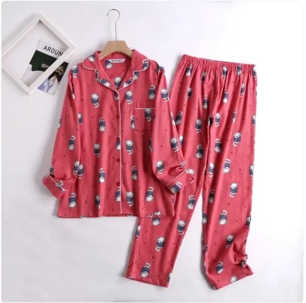 Two-piece Pajama Set in Vibrant Colors | Mooner